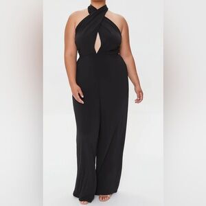 Forever 21 Black Halter Jumpsuit